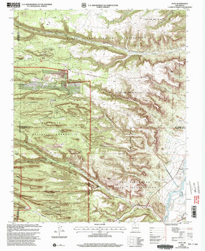 United States Geological Survey Puye, NM (2002, 24000-Scale) digital map