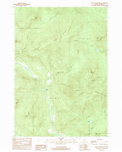 United States Geological Survey Puzzle Mountain, ME (1984, 24000-Scale) digital map