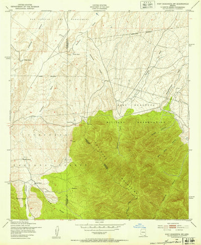 United States Geological Survey Pyeatt Ranch, AZ (1948, 24000-Scale) digital map