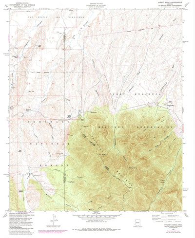 United States Geological Survey Pyeatt Ranch, AZ (1958, 24000-Scale) digital map