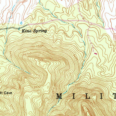 United States Geological Survey Pyeatt Ranch, AZ (1958, 24000-Scale) digital map