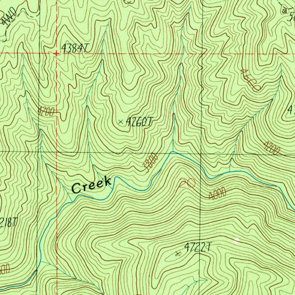 Pyle Creek, ID (1988, 24000-Scale) Map by United States Geological ...