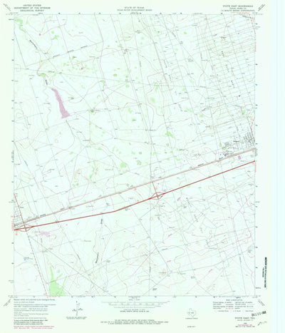 United States Geological Survey Pyote East, TX (1969, 24000-Scale) digital map