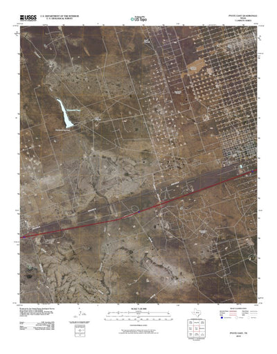 United States Geological Survey Pyote East, TX (2010, 24000-Scale) digital map