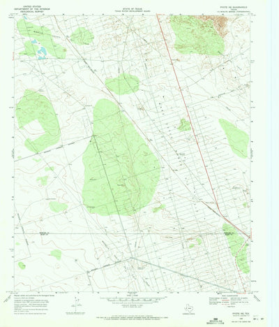 United States Geological Survey Pyote NE, TX (1969, 24000-Scale) digital map