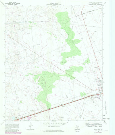 United States Geological Survey Pyote West, TX (1969, 24000-Scale) digital map