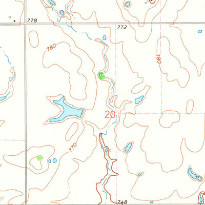 United States Geological Survey Pyramid Corners, OK (1971, 24000-Scale) digital map