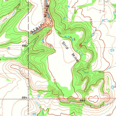 United States Geological Survey Pyramid Corners, OK (1971, 24000-Scale) digital map
