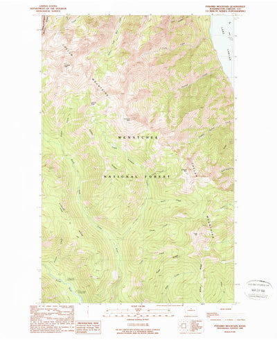 United States Geological Survey Pyramid Mountain, WA (1988, 24000-Scale) digital map