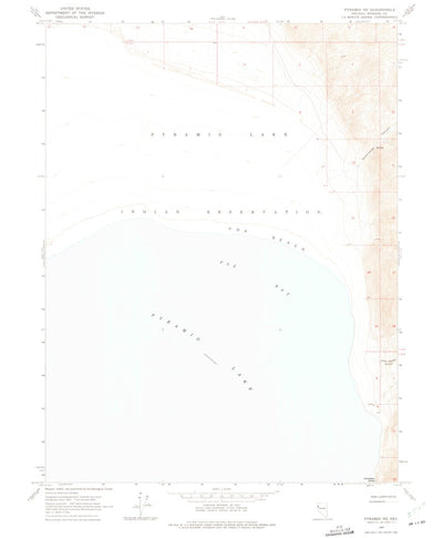 United States Geological Survey Pyramid NE, NV (1964, 24000-Scale) digital map