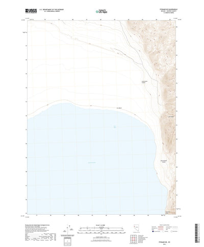 United States Geological Survey Pyramid NE, NV (2021, 24000-Scale) digital map