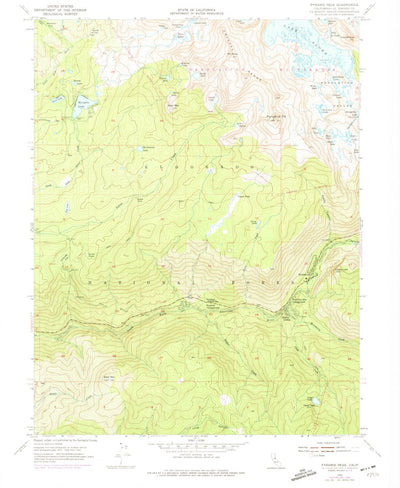 United States Geological Survey Pyramid Peak, CA (1955, 24000-Scale) digital map