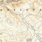 United States Geological Survey Pyramid Peak, CA-NV (1889, 125000-Scale) digital map