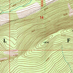 United States Geological Survey Pyramid Peak, ID (1996, 24000-Scale) digital map