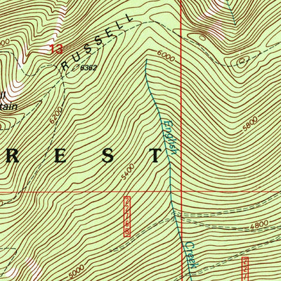 United States Geological Survey Pyramid Peak, ID (1996, 24000-Scale) digital map
