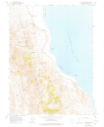 United States Geological Survey Pyramid SW, NV (1964, 24000-Scale) digital map