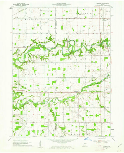 United States Geological Survey Pyrmont, IN (1961, 24000-Scale) digital map