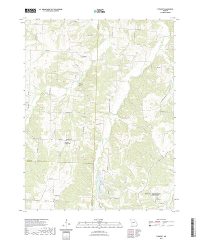 United States Geological Survey Pyrmont, MO (2021, 24000-Scale) digital map