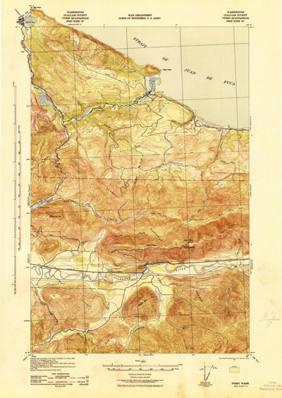United States Geological Survey Pysht, WA (1942, 62500-Scale) digital map