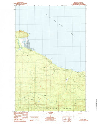 United States Geological Survey Pysht, WA (1984, 24000-Scale) digital map