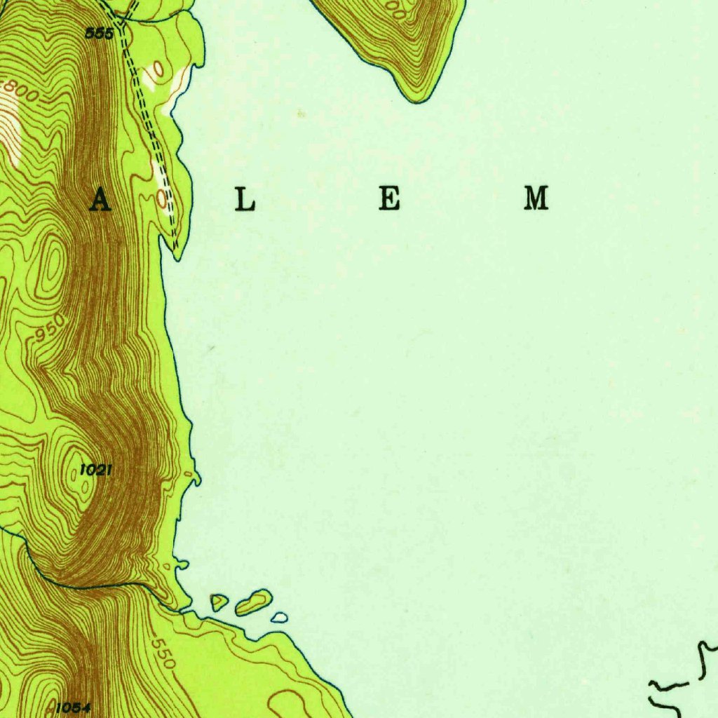 Quabbin Reservoir, MA (1952, 31680-Scale) Map by United States ...