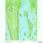 United States Geological Survey Quabbin Reservoir, MA (1967, 25000-Scale) digital map