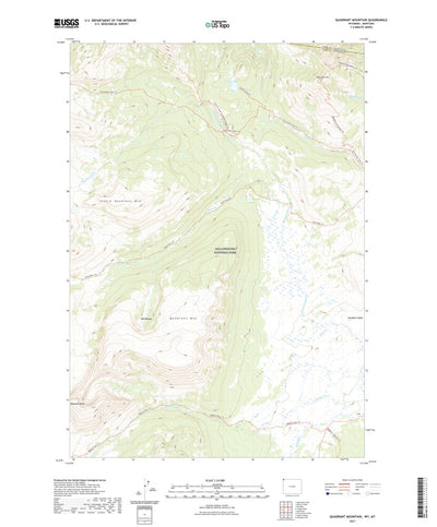 United States Geological Survey Quadrant Mountain, WY (2021, 24000-Scale) digital map