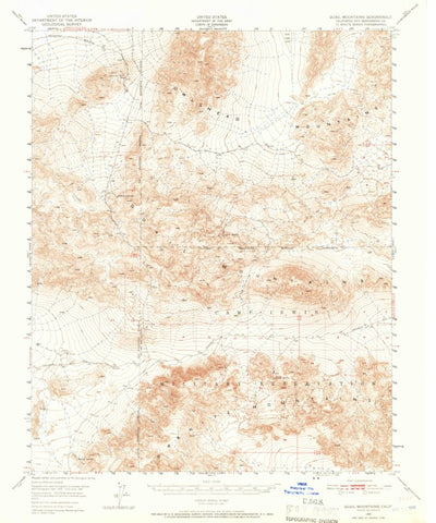 United States Geological Survey Quail Mountains, CA (1948, 62500-Scale) digital map
