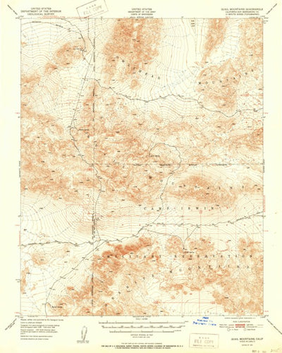 United States Geological Survey Quail Mountains, CA (1951, 62500-Scale) digital map