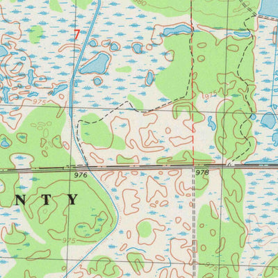 United States Geological Survey Quail Point Flowage, WI (1984, 24000-Scale) digital map