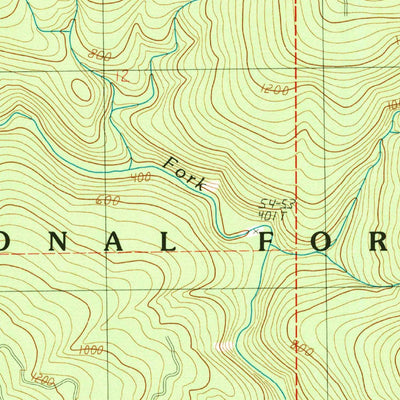 United States Geological Survey Quail Prairie Mountain, OR (1989, 24000-Scale) digital map