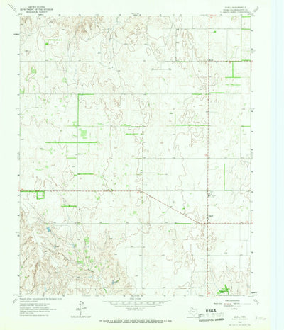 United States Geological Survey Quail, TX (1964, 24000-Scale) digital map