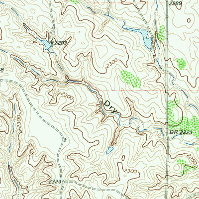 United States Geological Survey Quail, TX (1964, 24000-Scale) digital map