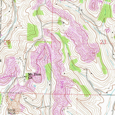 United States Geological Survey Quaker City, OH (1961, 24000-Scale) digital map