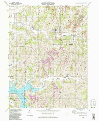 United States Geological Survey Quaker City, OH (1994, 24000-Scale) digital map