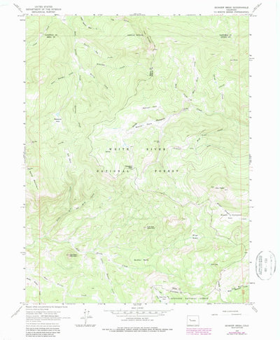 United States Geological Survey Quaker Mesa, CO (1963, 24000-Scale) digital map