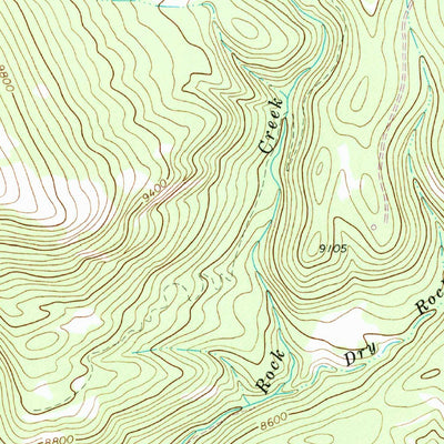 United States Geological Survey Quaker Mesa, CO (1963, 24000-Scale) digital map