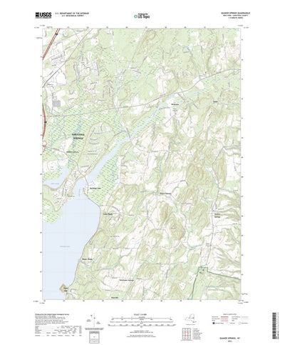 United States Geological Survey Quaker Springs, NY (2023, 24000-Scale) digital map