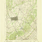 United States Geological Survey Quakertown, PA (1943, 31680-Scale) digital map