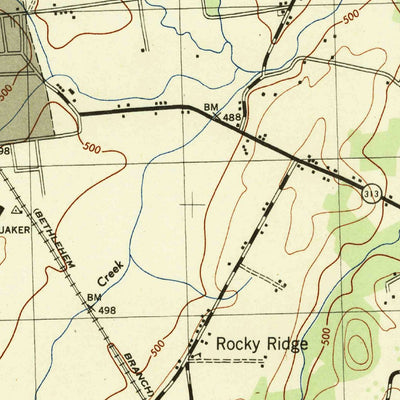 United States Geological Survey Quakertown, PA (1943, 31680-Scale) digital map