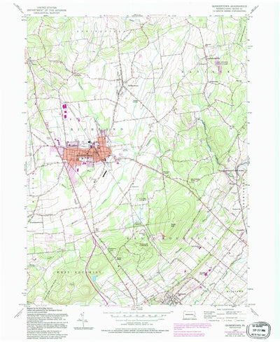 United States Geological Survey Quakertown, PA (1957, 24000-Scale) digital map