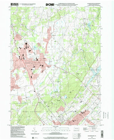 United States Geological Survey Quakertown, PA (1999, 24000-Scale) digital map