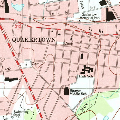 United States Geological Survey Quakertown, PA (1999, 24000-Scale) digital map