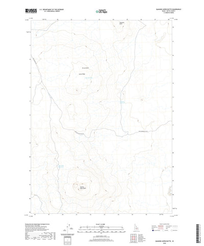 United States Geological Survey Quaking Aspen Butte, ID (2020, 24000-Scale) digital map