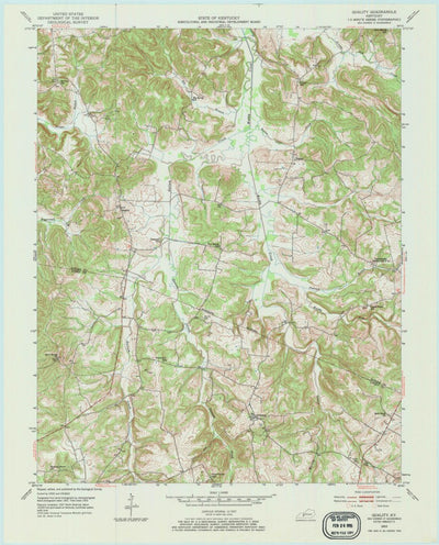 United States Geological Survey Quality, KY (1953, 24000-Scale) digital map
