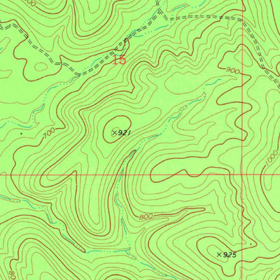 United States Geological Survey Qualls, OK (1974, 24000-Scale) digital map