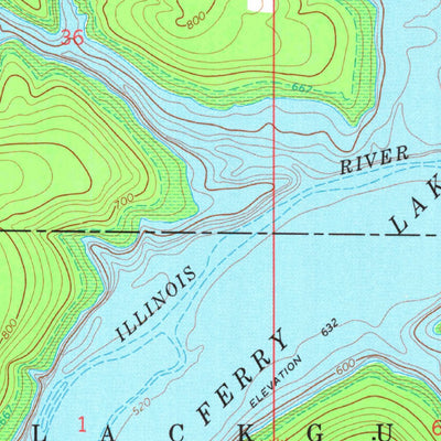 United States Geological Survey Qualls, OK (1974, 24000-Scale) digital map