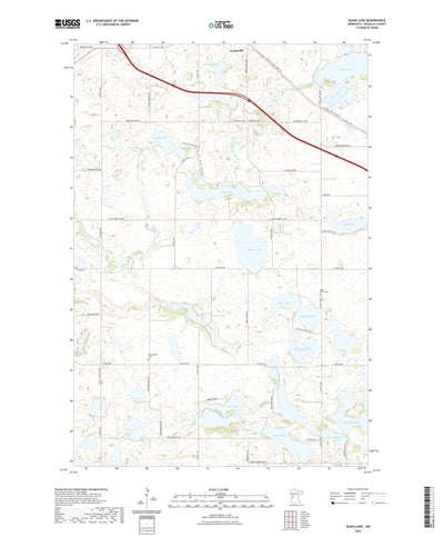 United States Geological Survey Quam Lake, MN (2022, 24000-Scale) digital map