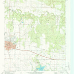 United States Geological Survey Quanah East, TX-OK (1984, 24000-Scale) digital map
