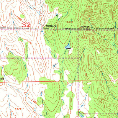 United States Geological Survey Quanah Mountain, OK (1956, 24000-Scale) digital map